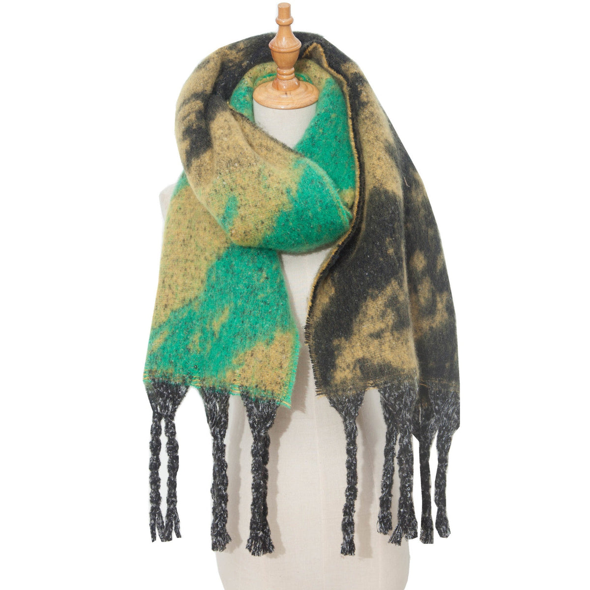 Star and Stripe Tassel Blanket Scarf