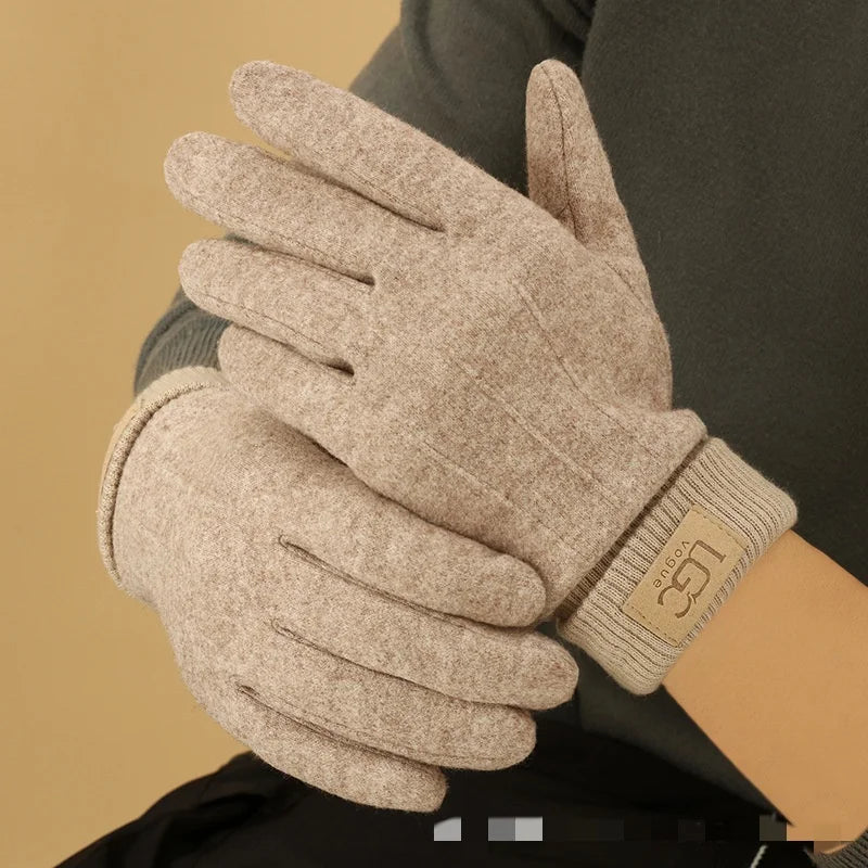 Cashmere-Blend Touchscreen Gloves