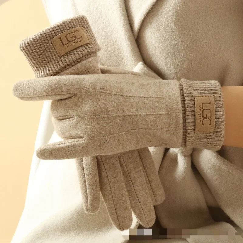 Cashmere-Blend Touchscreen Gloves