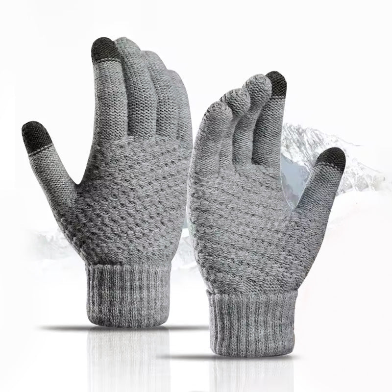 Touchscreen Knit Gloves with Fleece Lining | Winter Gloves Unisex
